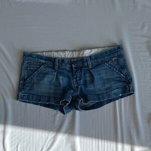 Y2K Hollister Dark Blue Denim Women's Low Rise Shorts